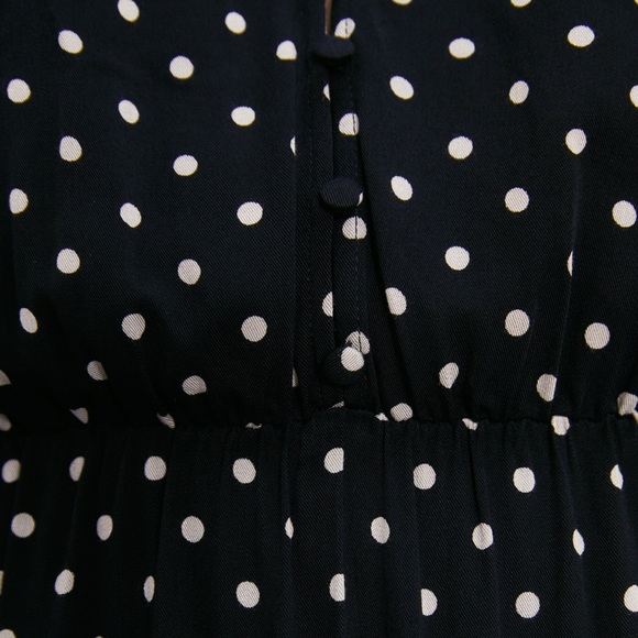 🤍 Zara Polka Dot Midi Dress 9006/164 sz Large - Picture 7 of 8